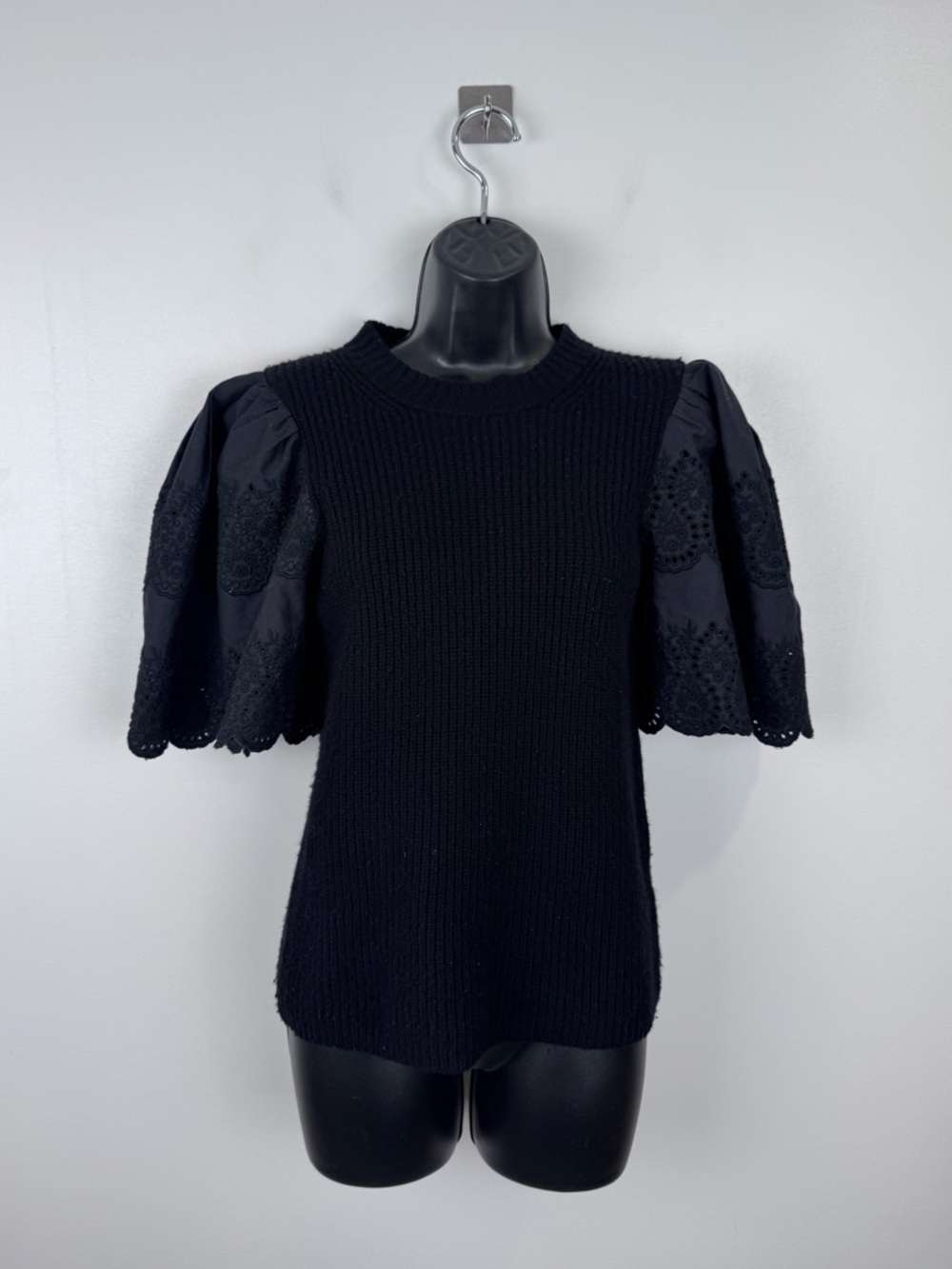 Sea New York Women Nadene Lace Combo Sweater Size XS‎